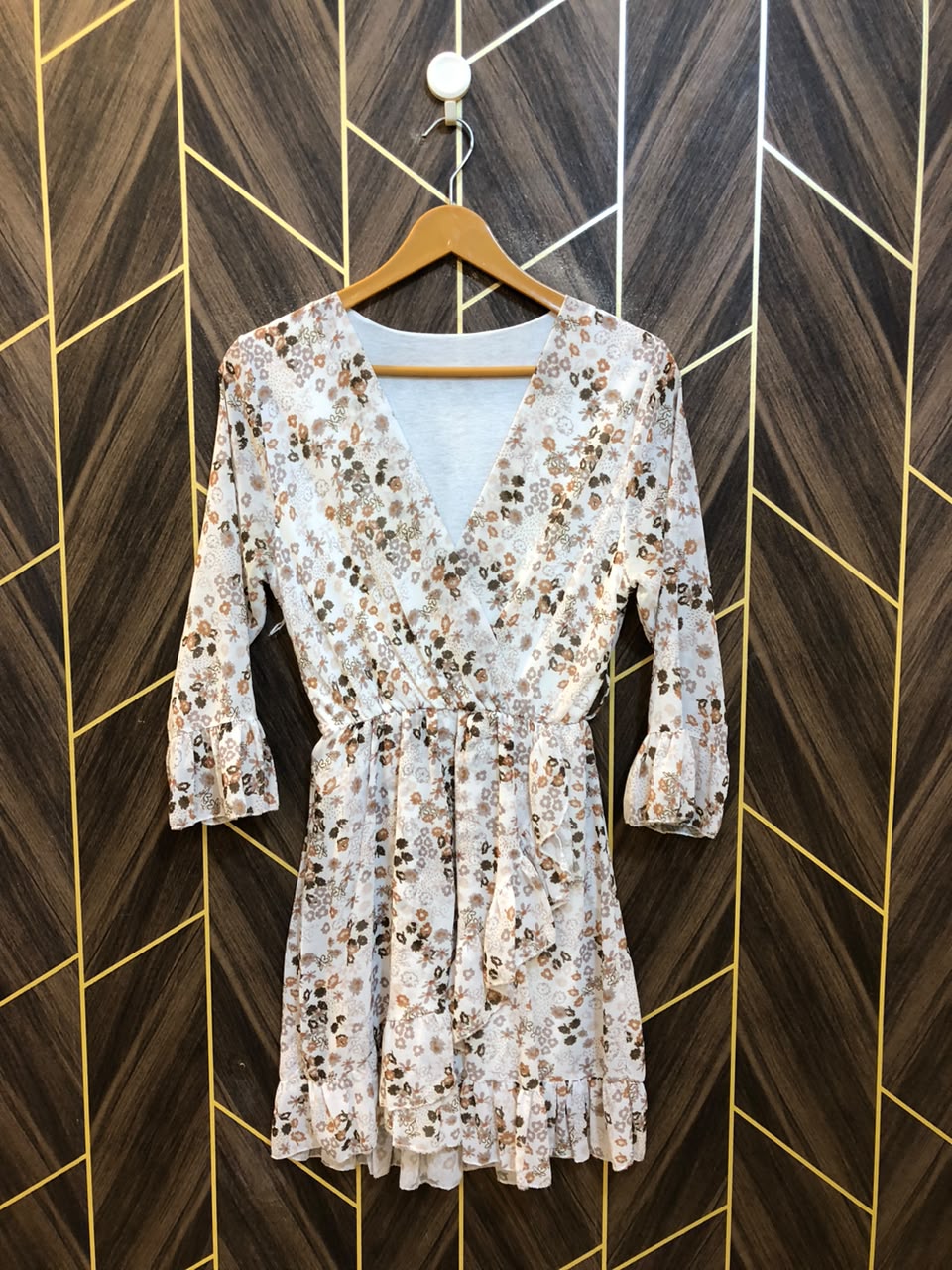 Mini Dress Chiffon Small Size Chest 18 Length 34
