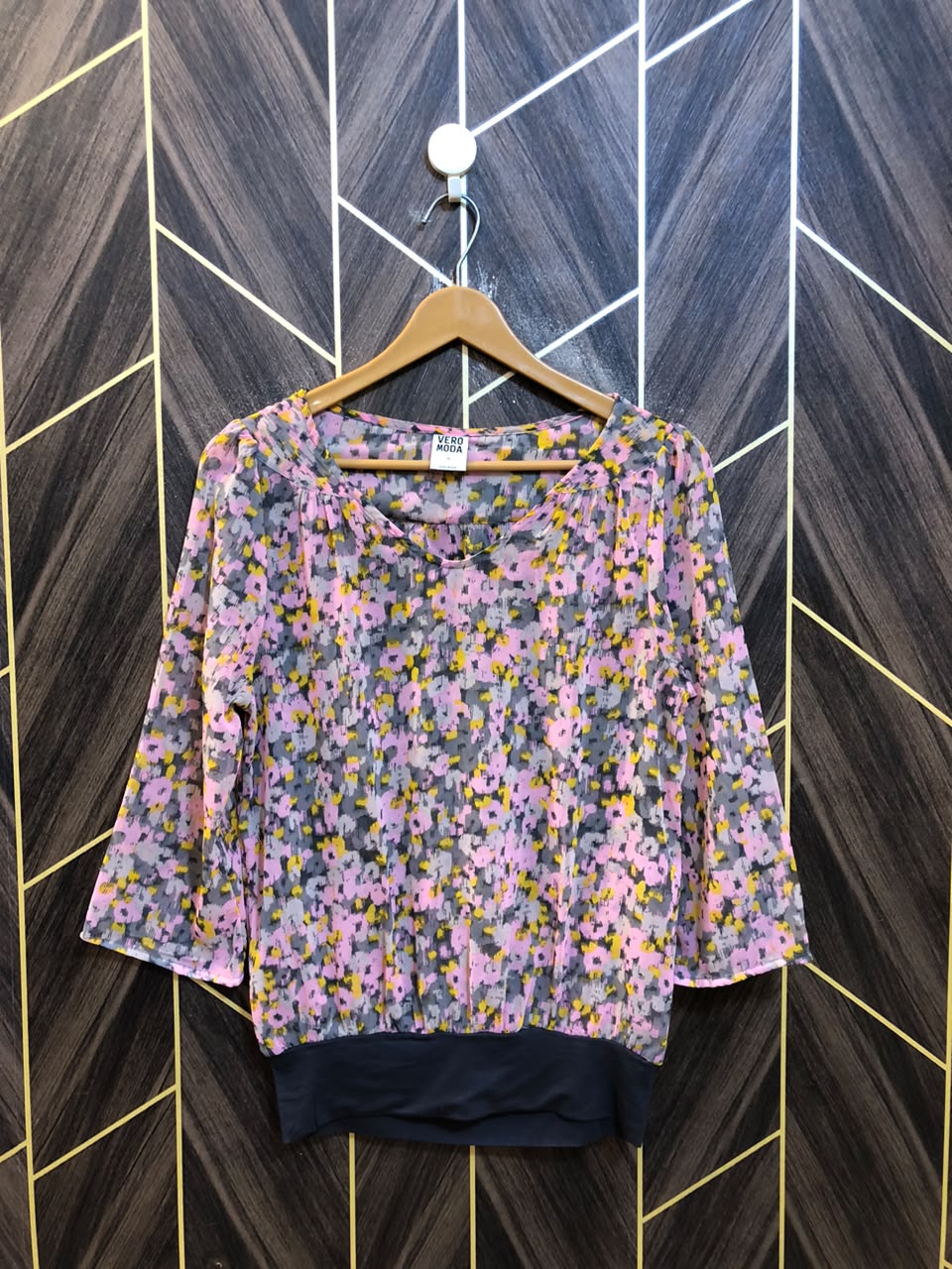 Western Top Chiffon (See Through) – Medium Size (Chest: 19, Length: 25 )