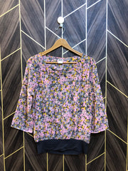 Western Top Chiffon (See Through) – Medium Size (Chest: 19, Length: 25 )