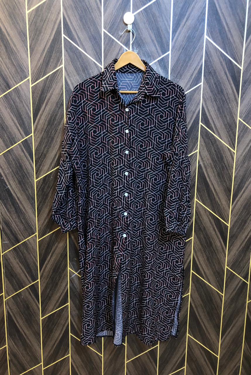 Western Long Maxi Chiffon 1XL | Size | Chest 23 | Length 46