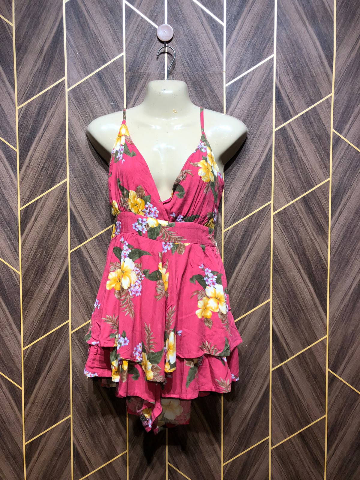Mini Dress Linen Large Size Chest 21 Length 35