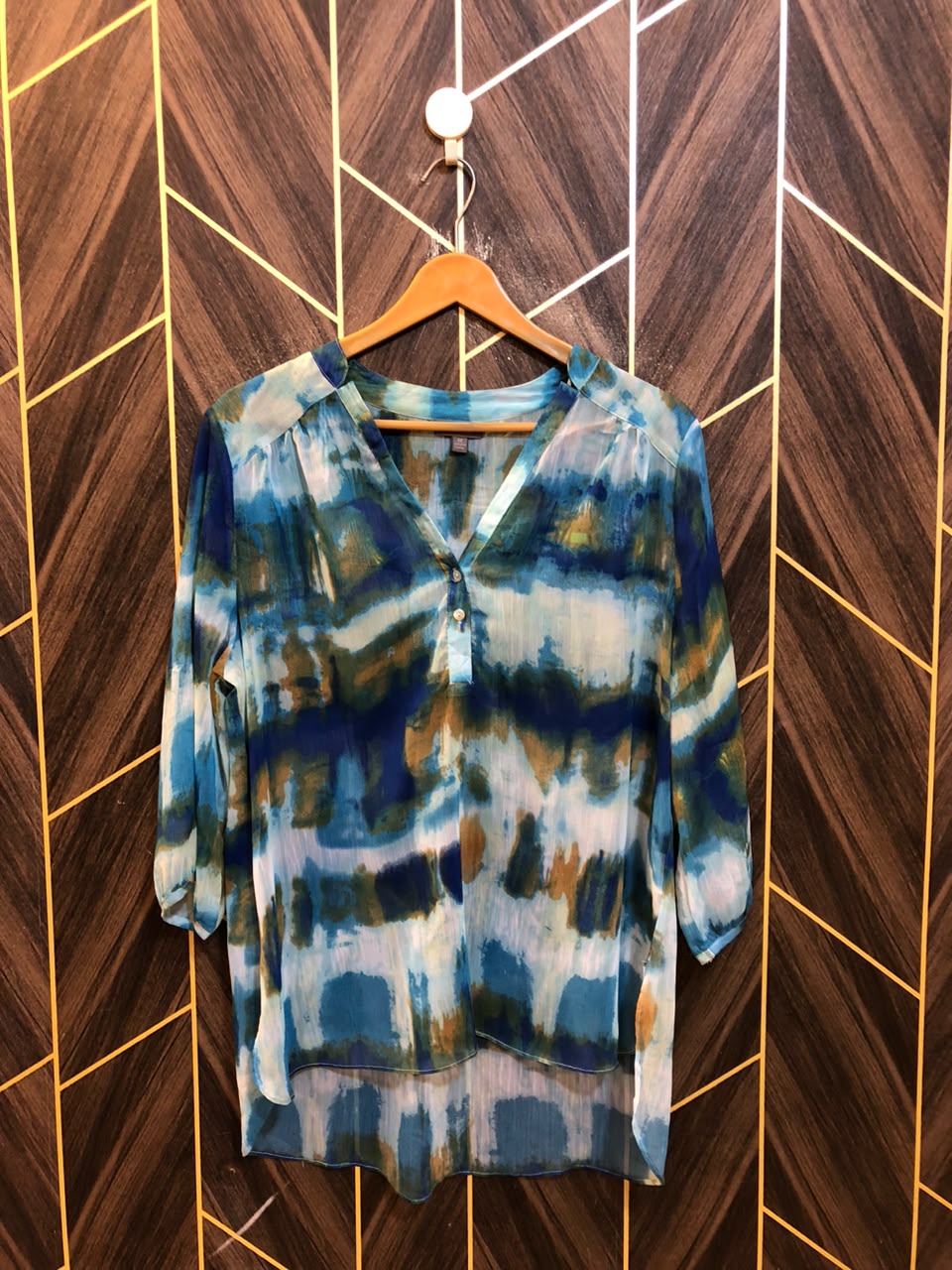 Western Top Chiffon (See Through) – X-Large Size (Chest: 22, Length: 29 )