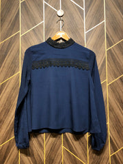 Western crop   Top Chiffon – Small Size (Chest: 18, Length: 20  )