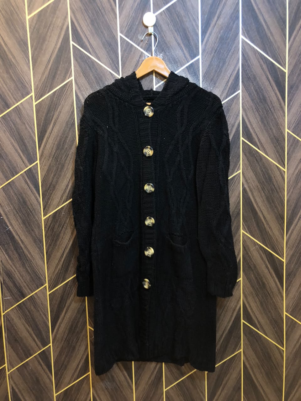 Women Wool Cardigan Sweater Small | Size | Chest 18 | Length 35