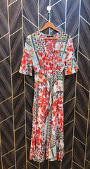 Western Long Maxi Chiffon Small | Size | Chest 18 | Length 53