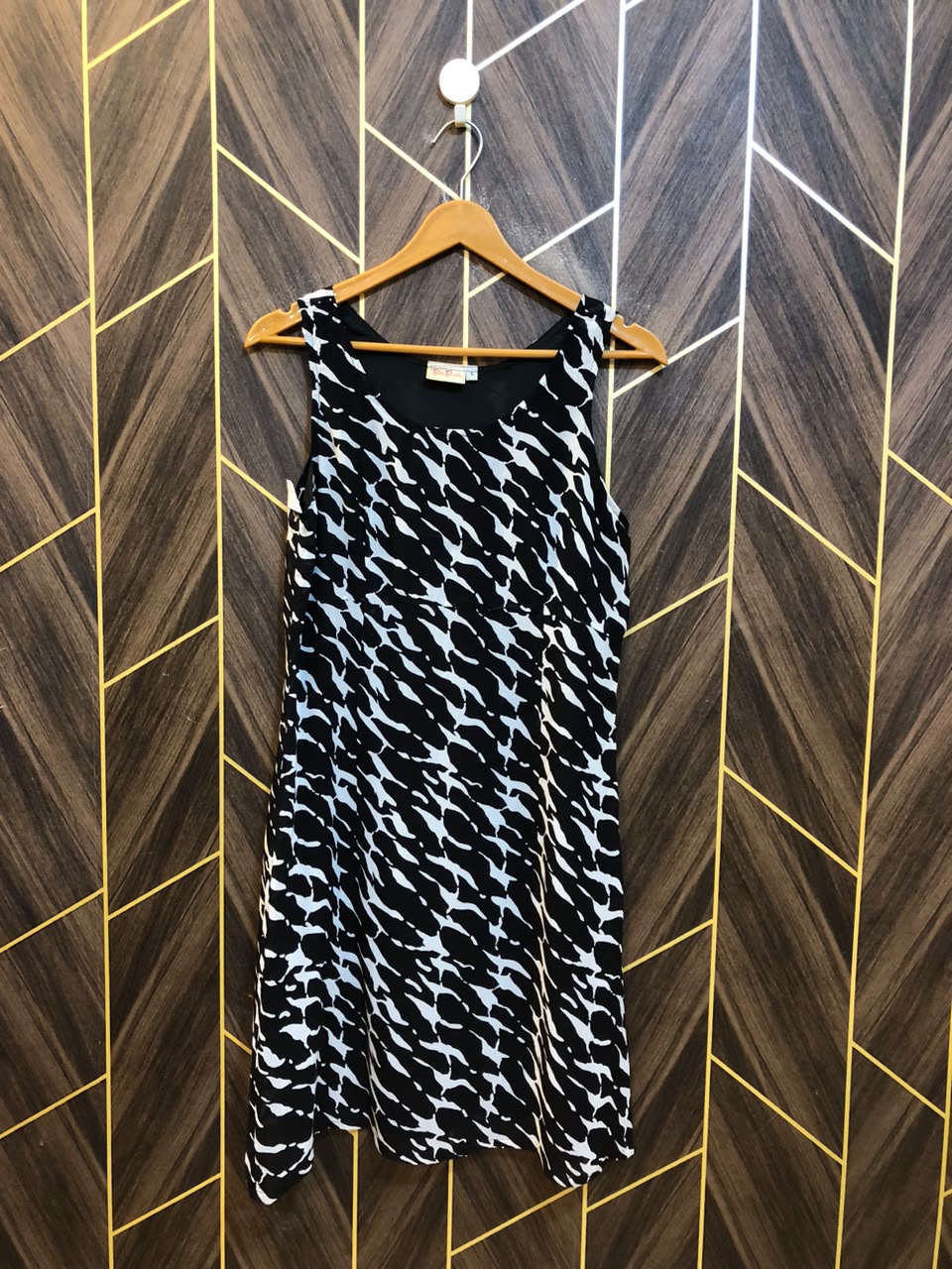 Mini Dress Chiffon Medium Size Chest 19 Length 37