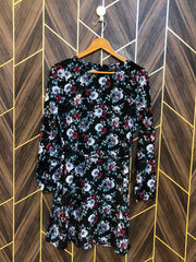 Women Long Shirt Silk Small | Chest 18 | Length 34
