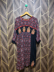 Women Long Shirt Linen Large | Chest 20 | Length 42