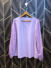 Western Top Chiffon – Large Size (Chest: 21  , Length: 26  )