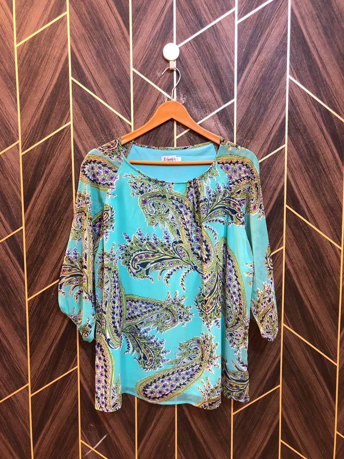 Western Top Chiffon – 1XL Size (Chest: 23, Length: 26 )