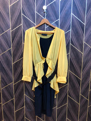 Women Long Shirt Chiffon Medium | Chest 19 | Length 43