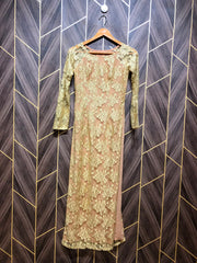 Long bodycone dress net jersey chest 16 length 42