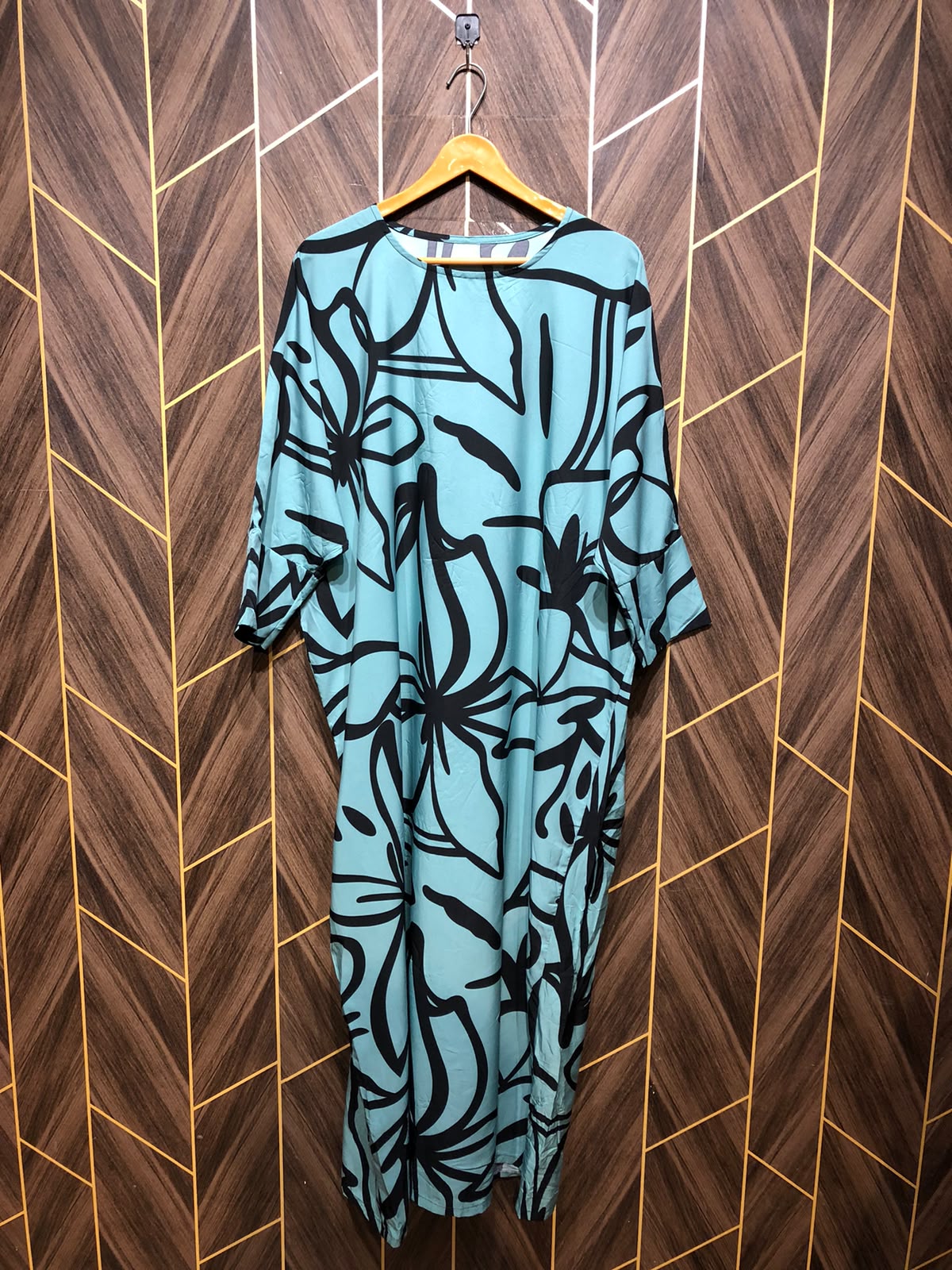 Western Long Maxi Silk  baggy 4XL | Size | Chest 26  | Length 50