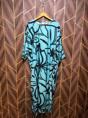 Western Long Maxi Silk  baggy 4XL | Size | Chest 26  | Length 50