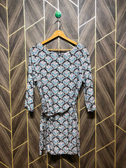 Women Long Shirt Linen Medium | Chest 19 | Length 33