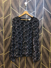 Western Top Chiffon (See Through) – Medium Size (Chest: 19, Length: 28)