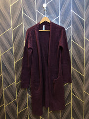 Women Wool Cardigan Sweater Medium | Size | Chest 19 | Length 40