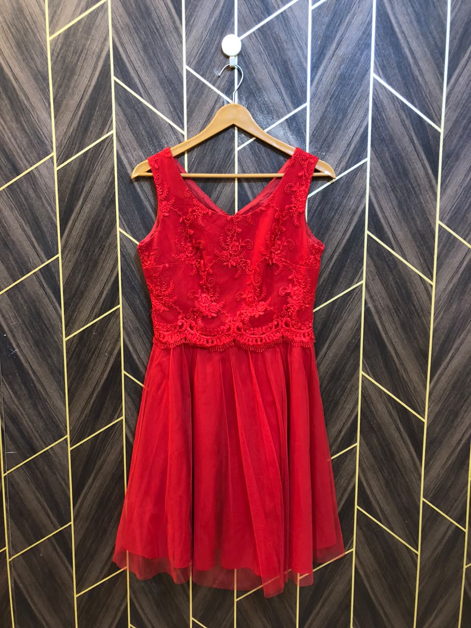 Mini Dress Net Jersey Small Size Chest 18 Length 37