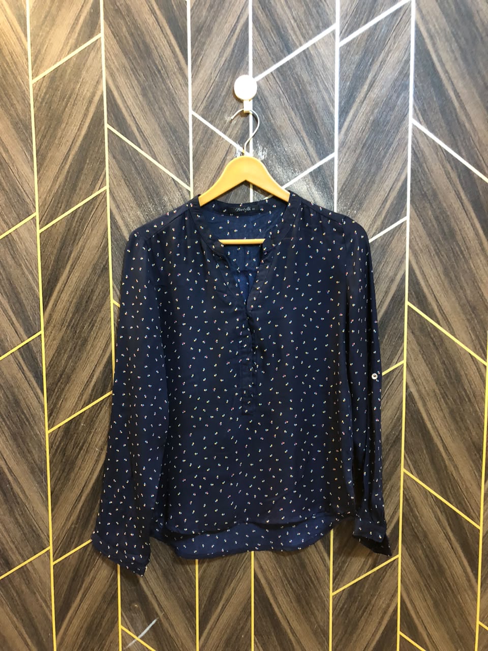 Western Top Chiffon (See Through) – Medium Size (Chest: 19, Length: 26 )