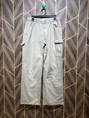 Women Wide Leg Cargo Jeans X Large Size  High Waist 32 Length 43