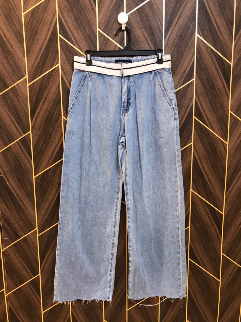 Women High Waist Wide Leg Jeans Medium | Waist 30 | Length 40