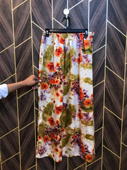 Women Silk Cord Set baggy  | Shirt Chest 19 | Shirt Length 41   | Skirt Waist 30 | Skirt Length 38