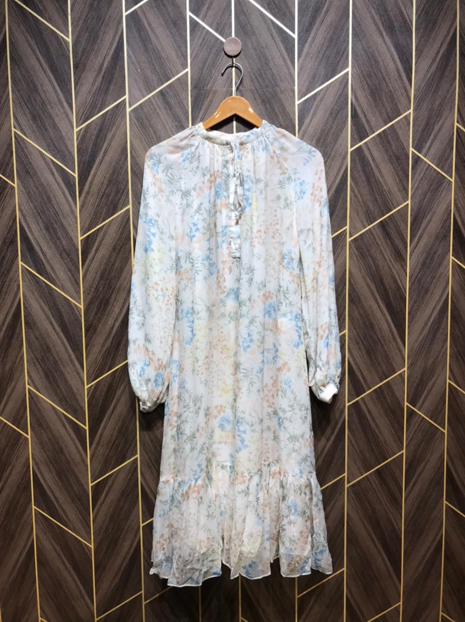 Western Long Maxi Chiffon X Large | Size | Chest 22 | Length 43