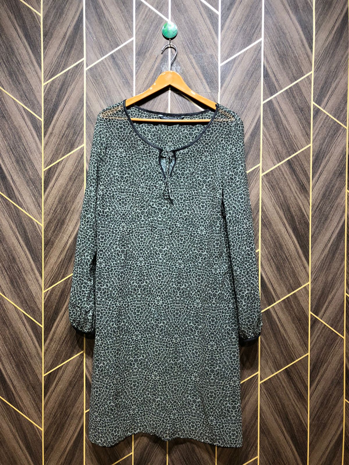 Women Long Shirt Chiffon  see through  X Large | Chest 21 | Length 40