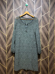 Women Long Shirt Chiffon  see through  X Large | Chest 21 | Length 40