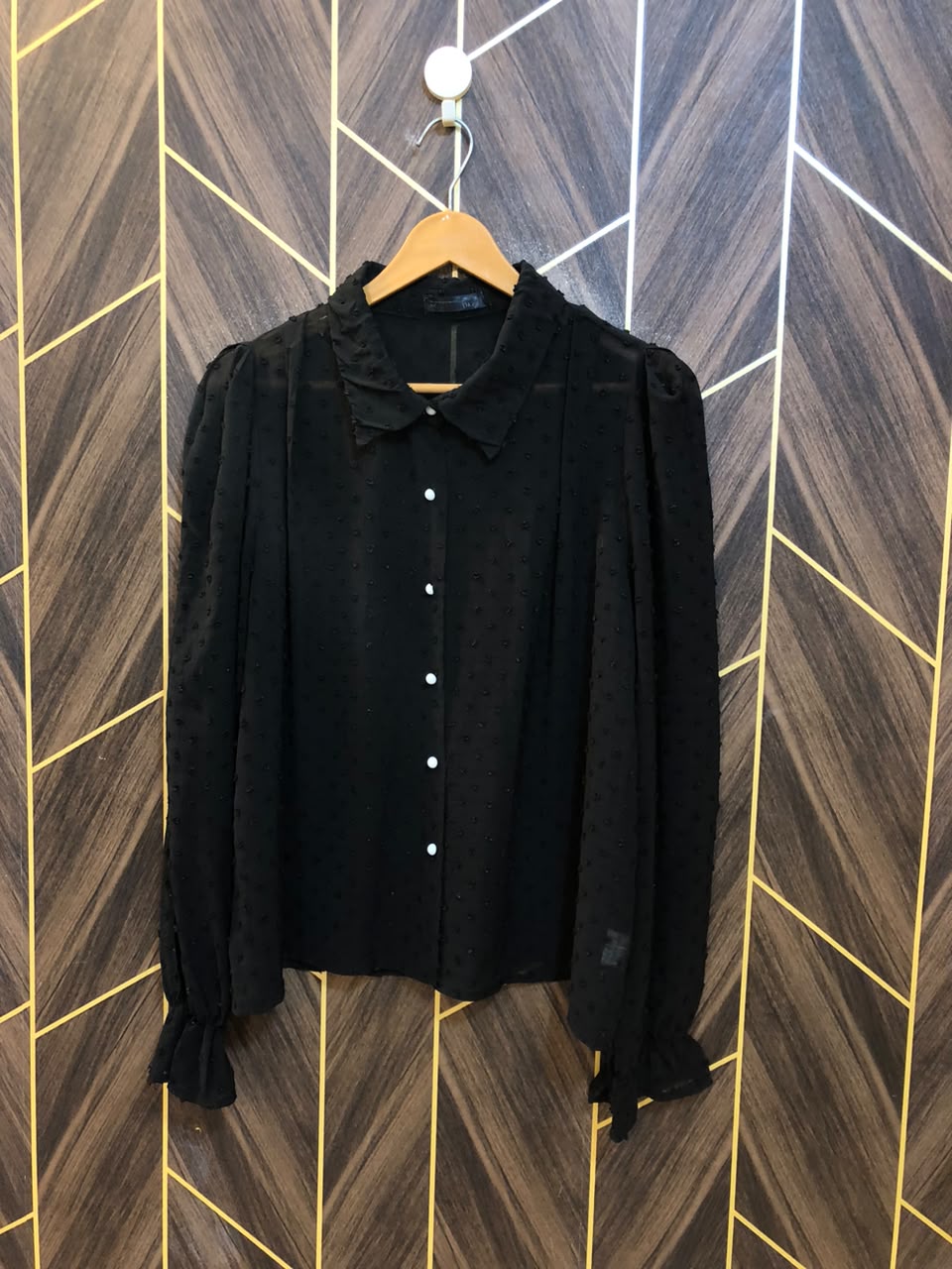Western Top Chiffon (See Through) – 2XL Size (Chest: 24, Length: 24 )