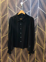Western Top Chiffon (See Through) – 2XL Size (Chest: 24, Length: 24 )