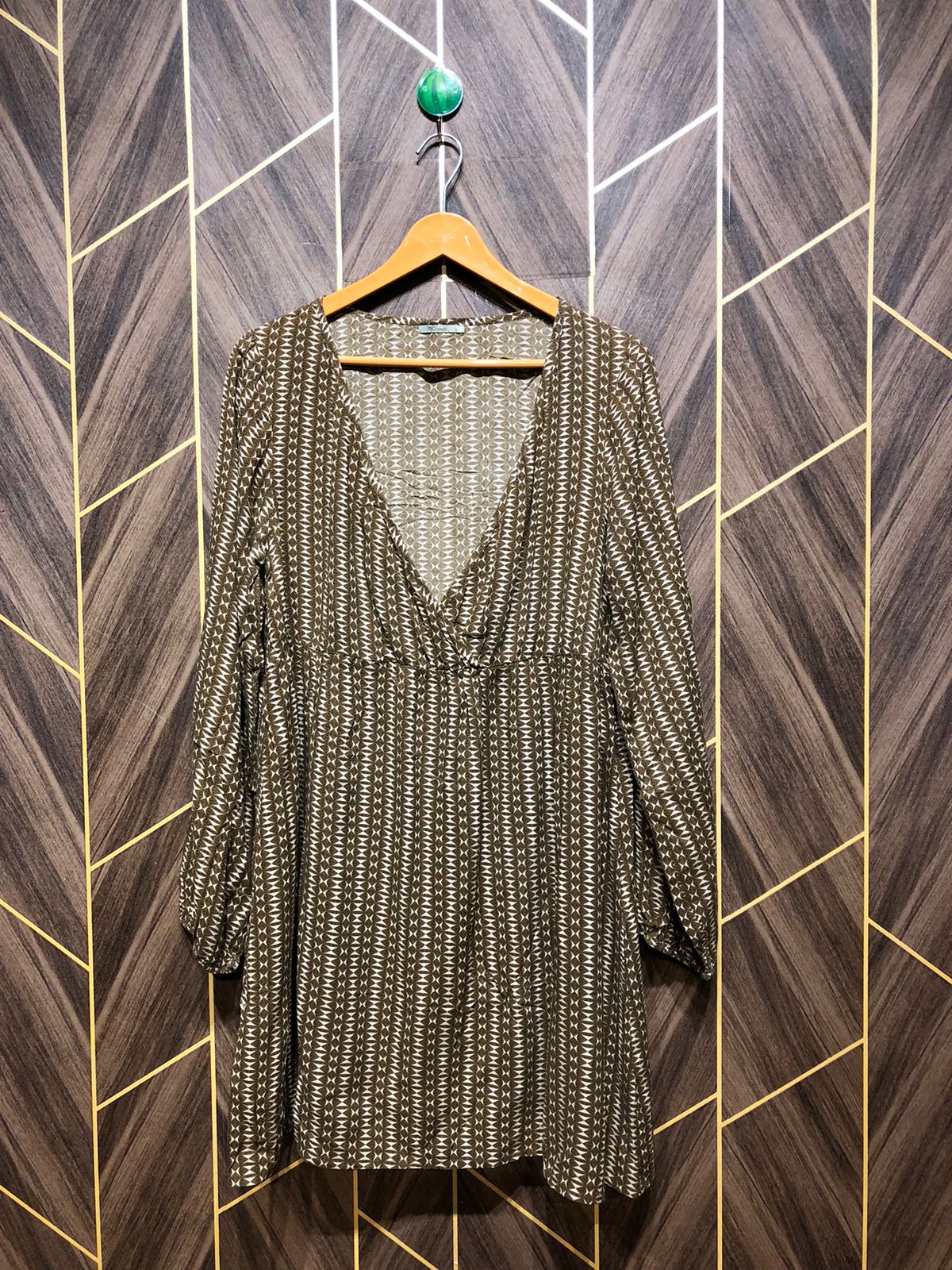 Women Long Shirt Linen Medium | Chest 19 | Length 35