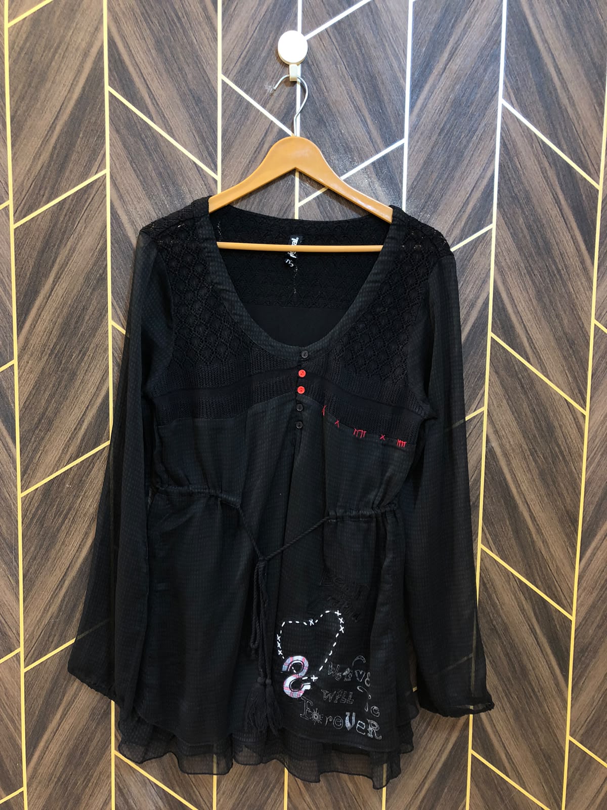 Western Top Chiffon – Medium Size (Chest: 19, Length: 31)