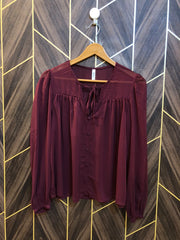 Western Top Chiffon (See Through) – Large Size (Chest: 20, Length: 23 )