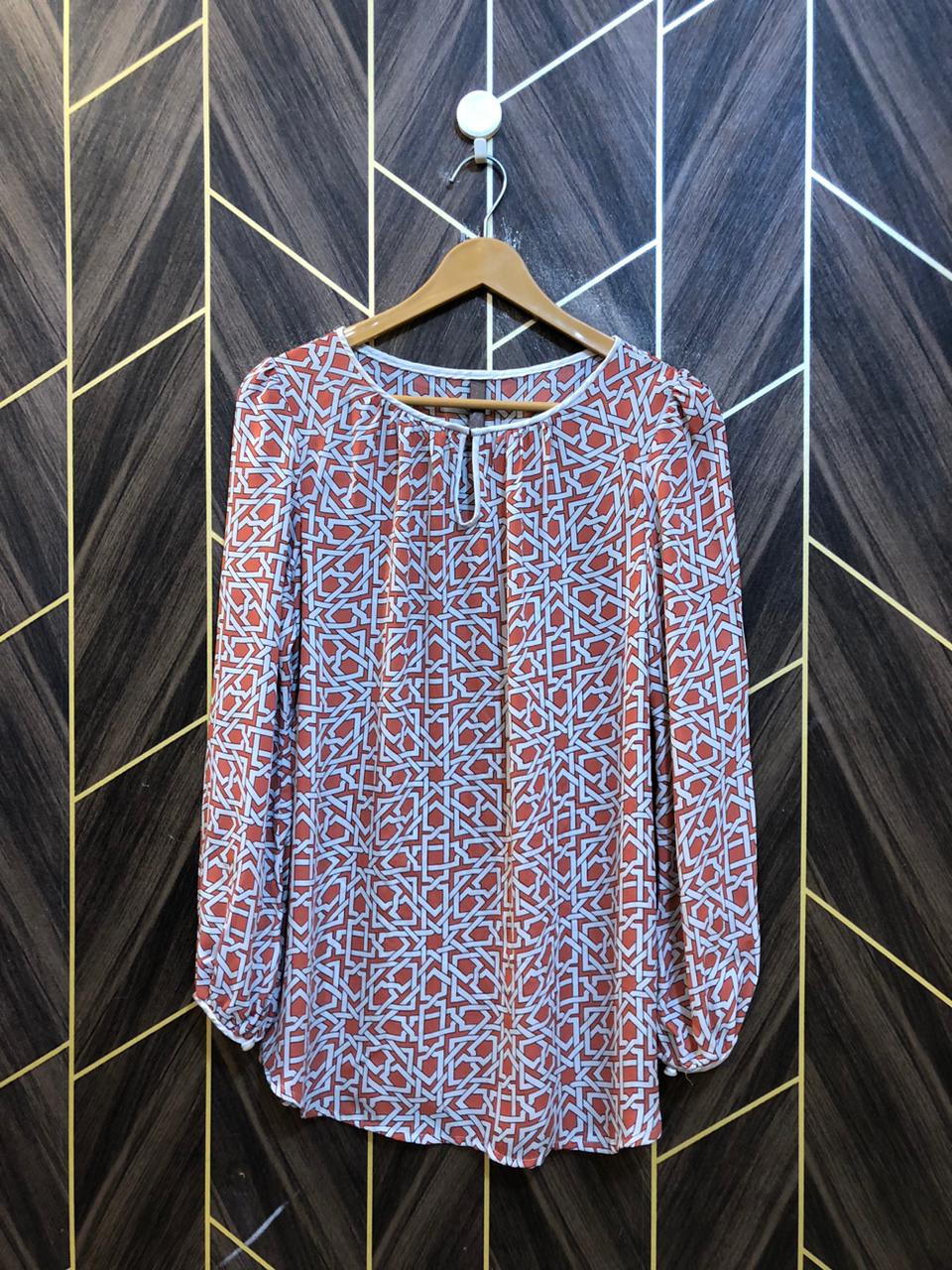 Western Top Chiffon – Large Size (Chest: 20, Length: 28 )