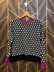Women Crop Sweater Medium | Size | Chest 19 | Length 23 baggy