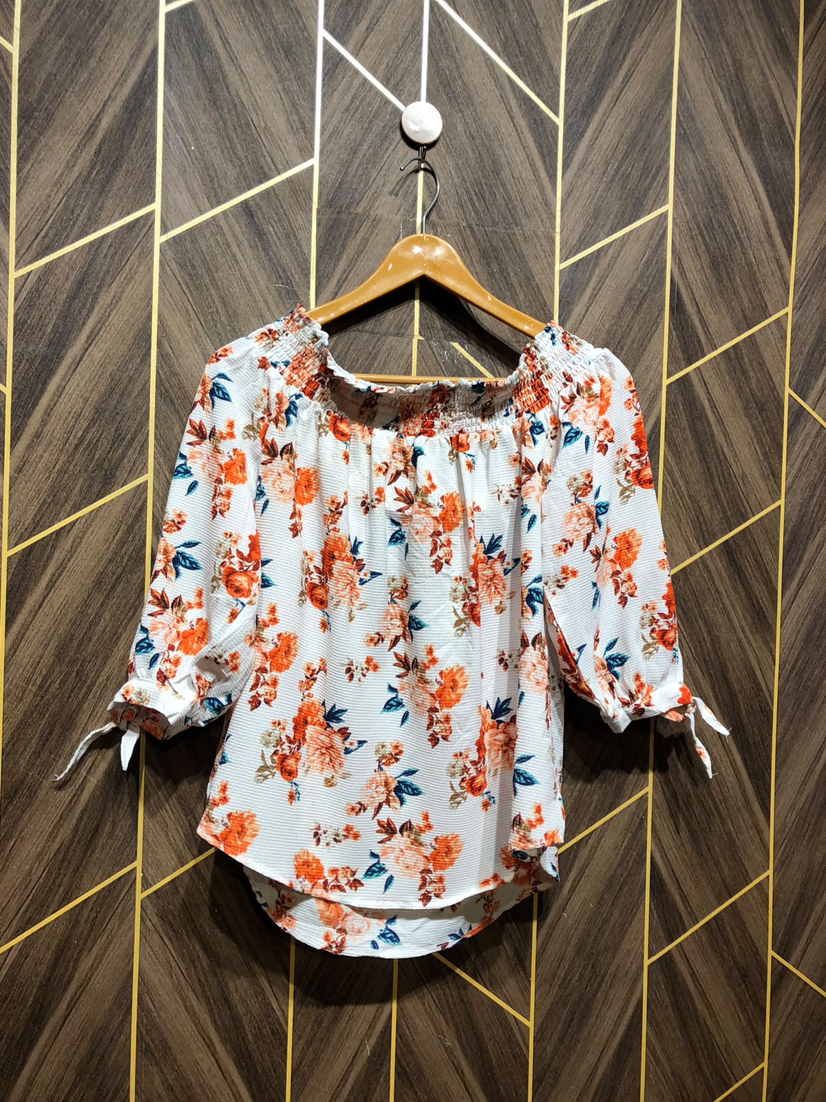 Western Top Chiffon – X-Small Size (Chest: 17, Length: 23 )