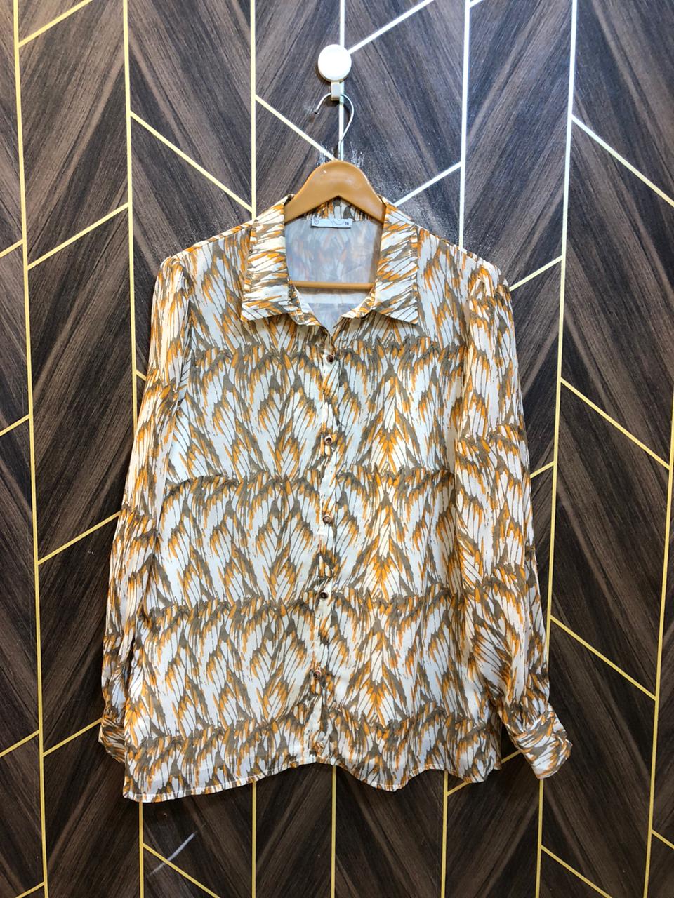 Western Top Chiffon – Large Size (Chest: 21 , Length: 27 )