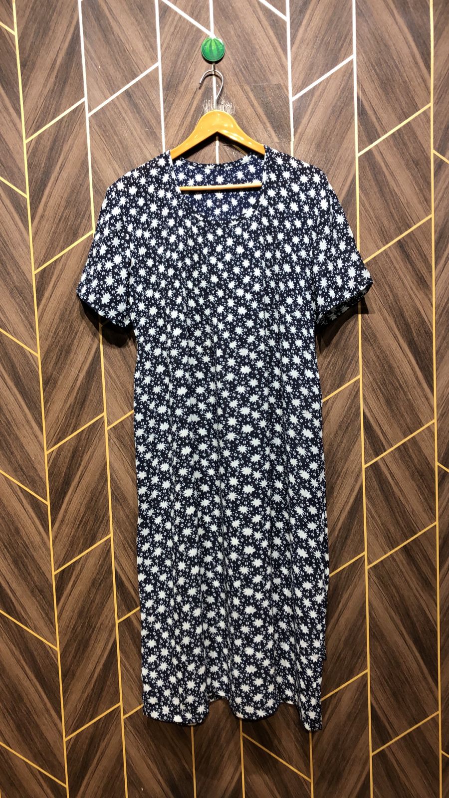 Chiffon see through long shirt chest 21 length 45