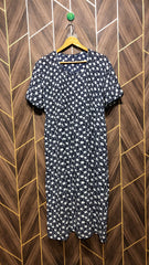 Chiffon see through long shirt chest 21 length 45