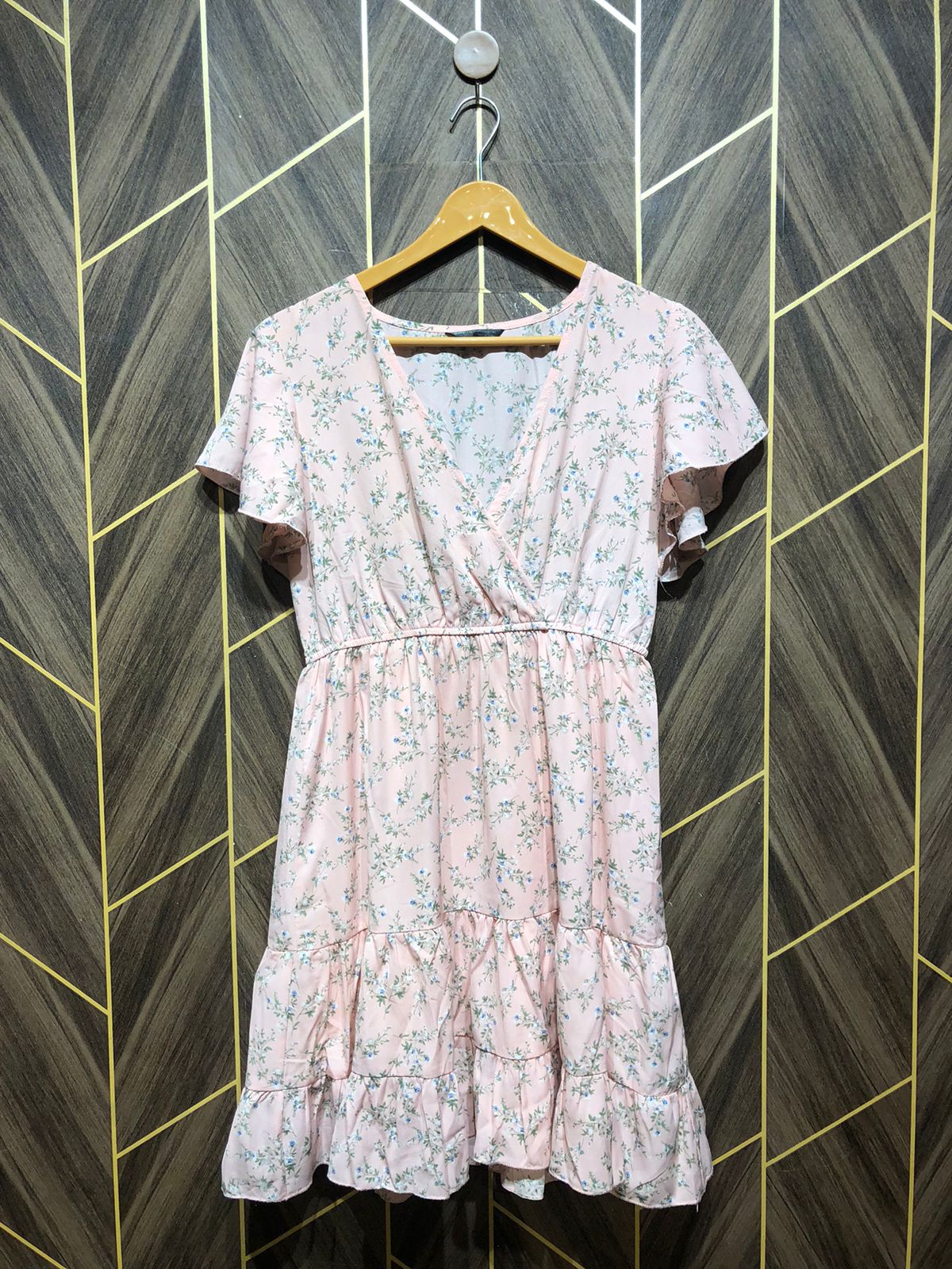 Mini Dress Chiffon Medium Size Chest 19 Length 35