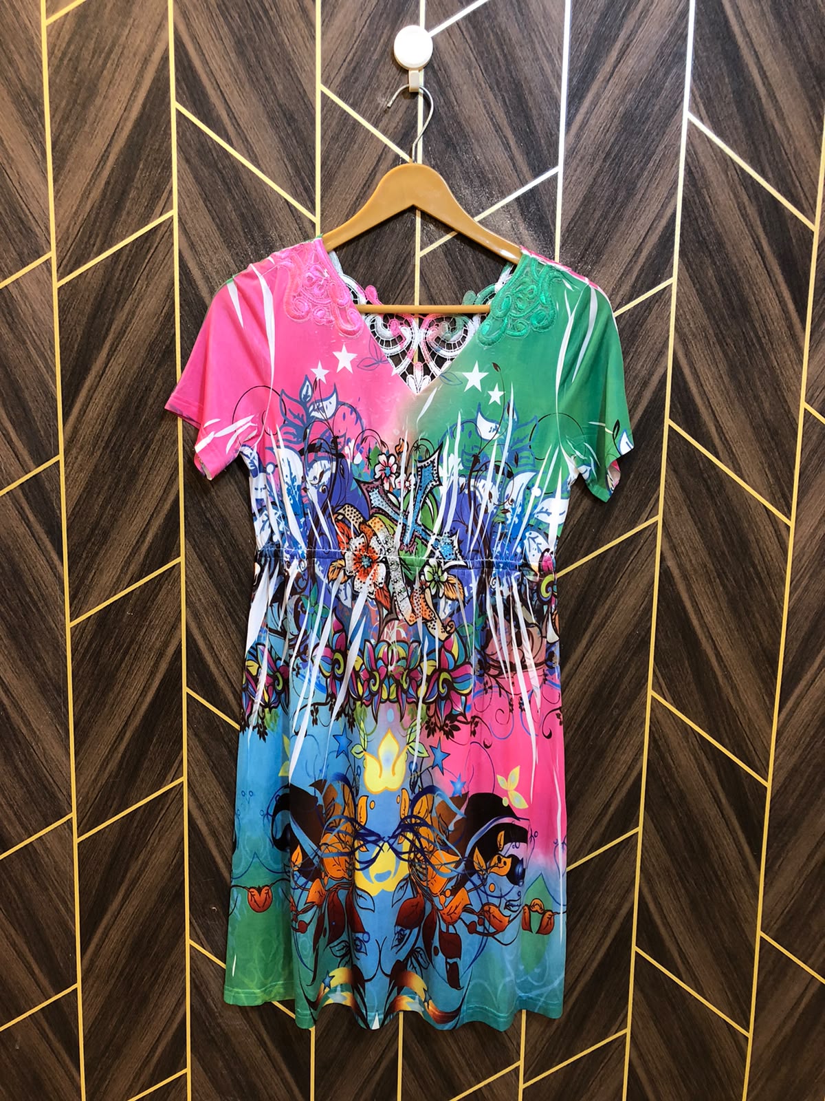 Mini Dress Jersey Small Size Chest 18 Length 35