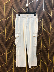 Women High Waist Wide Leg Cargo Jeans Small | Waist 28 | Length 39