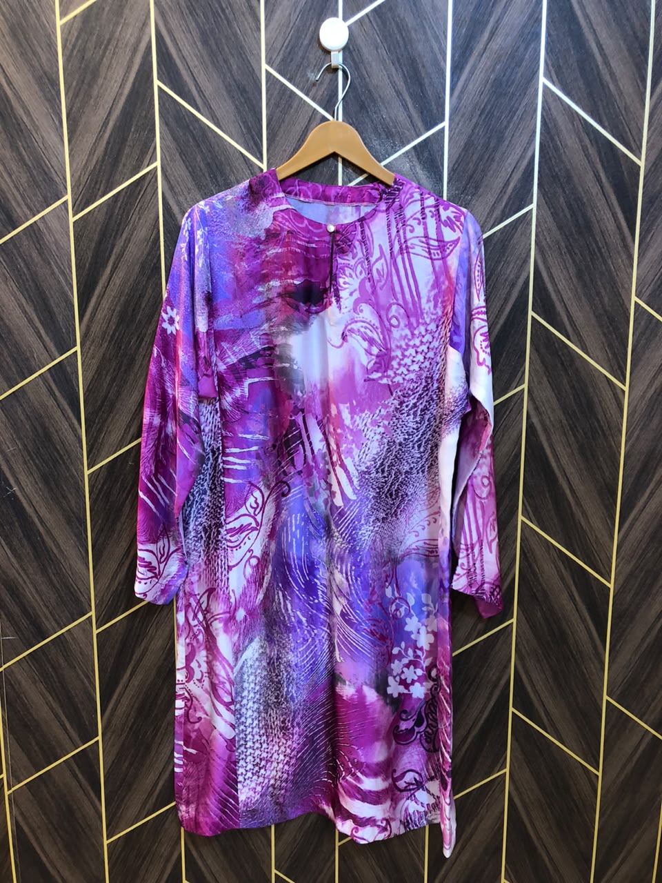 Women Silk Cord Set baggy  | Shirt Chest 18 | Shirt Length 37 | Skirt Waist 26 | Skirt Length 40