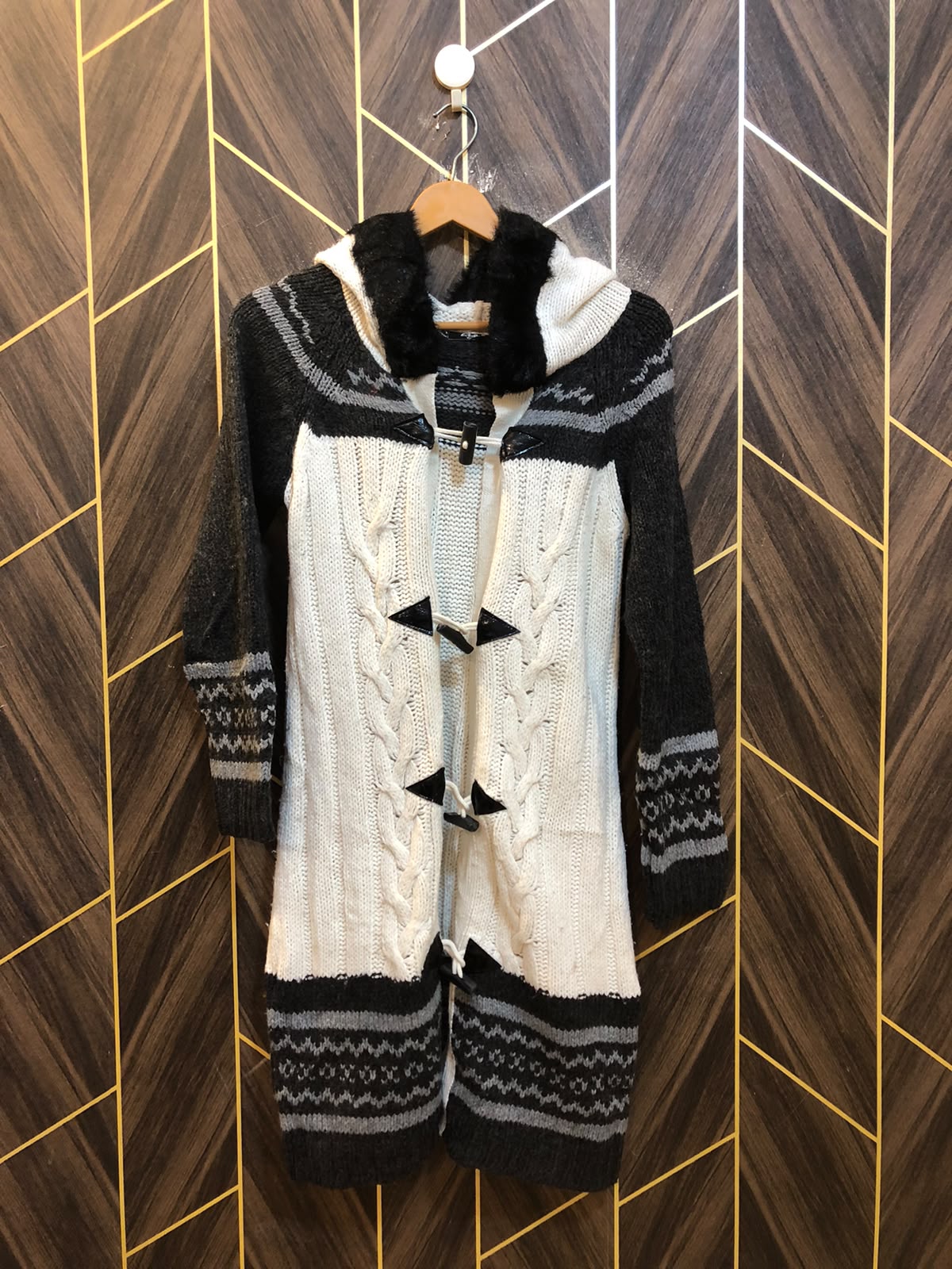 Women Wool Cardigan Sweater X Small | Size | Chest 17 | Length 37