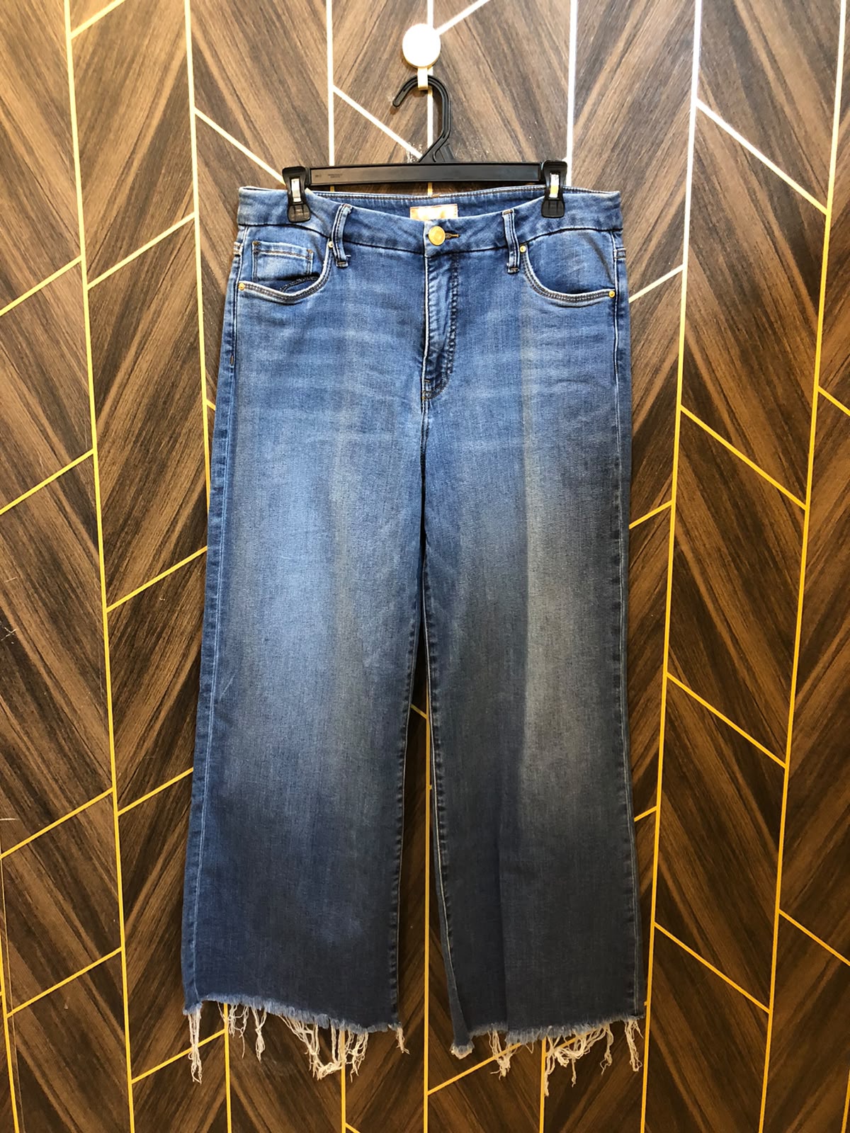 Women High Waist Wide Leg Jeans X Large | Waist 36 | Length 38