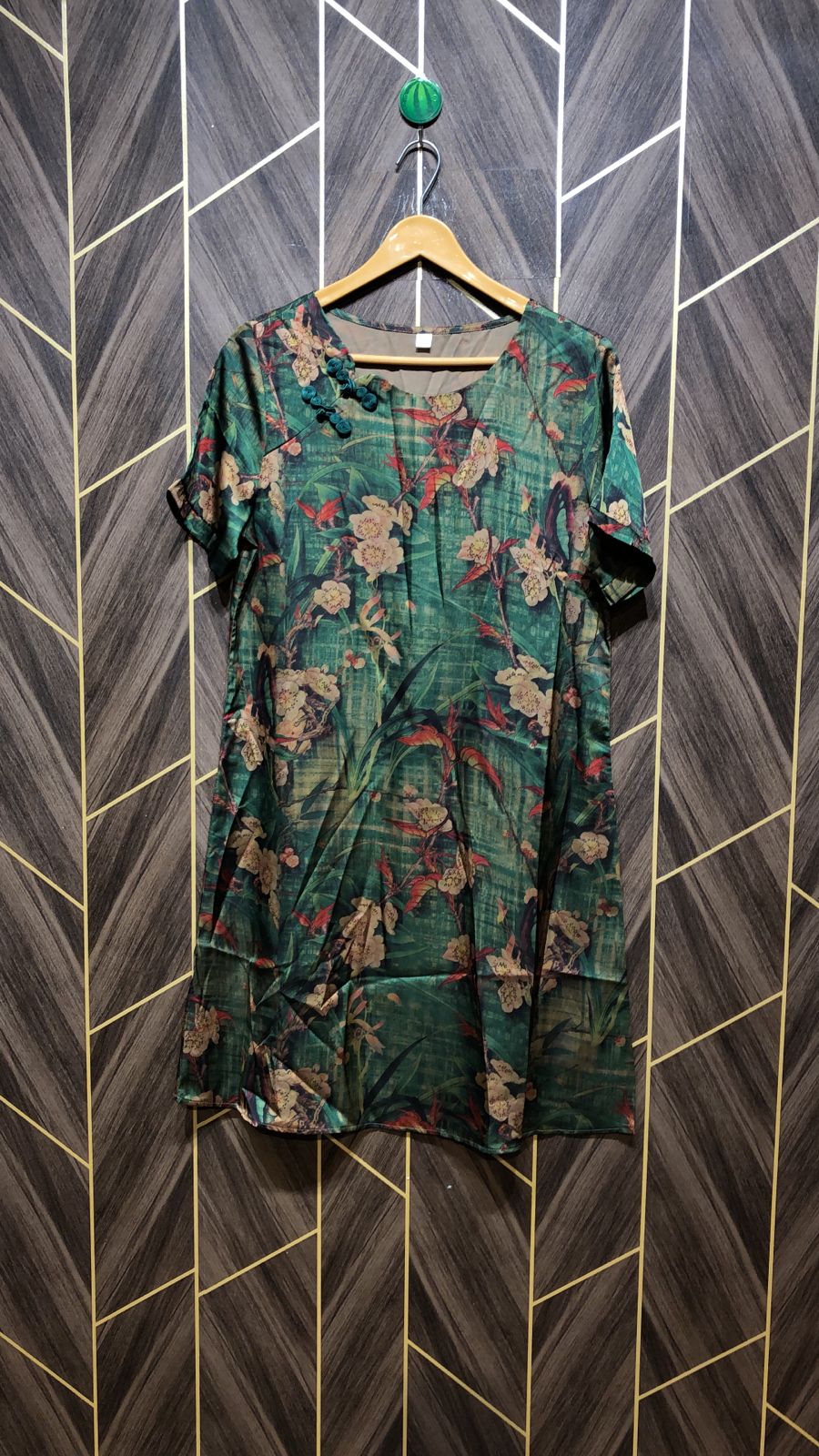 Mini Dress Silk Small Size Chest 19 Length 37