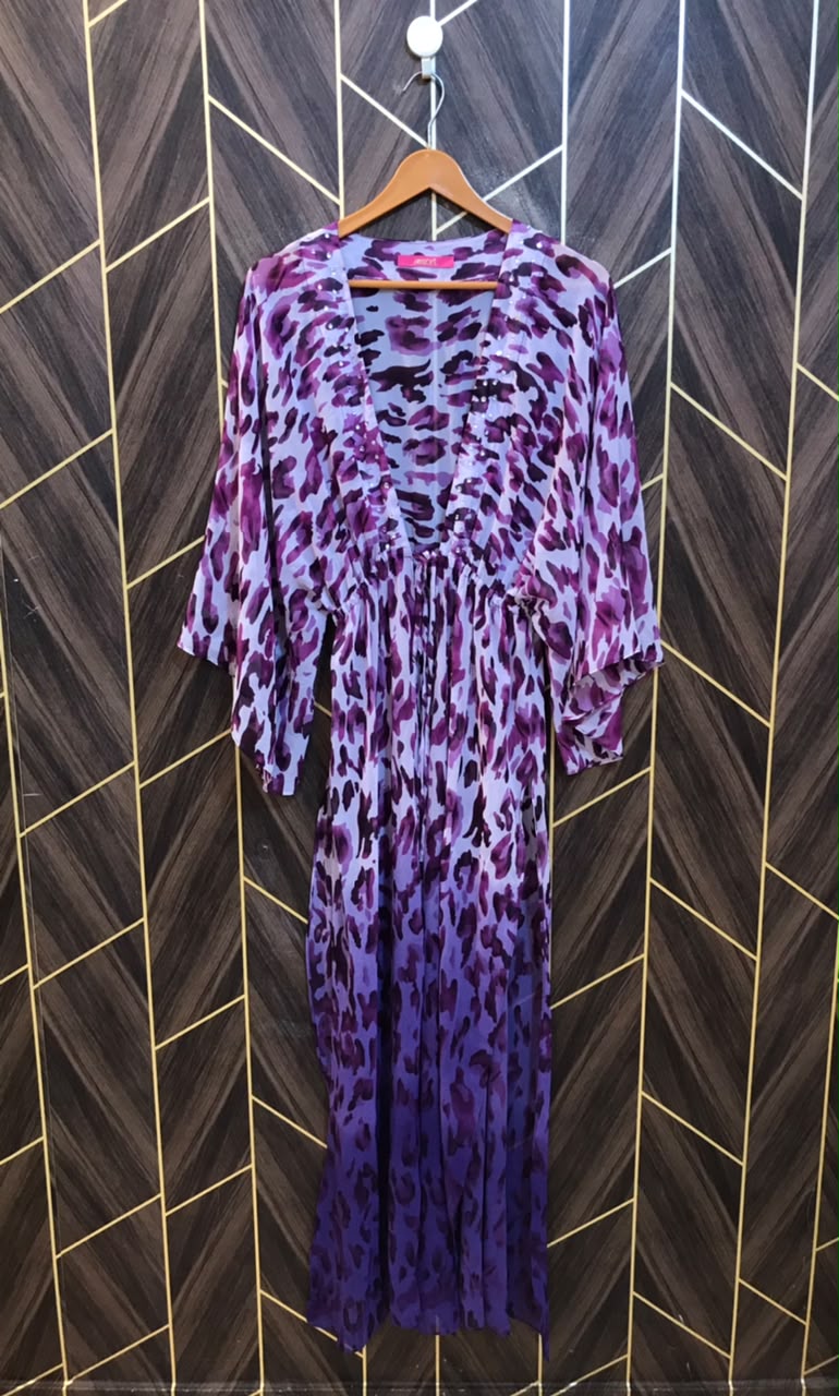 Western Long Maxi Chiffon shrug See Through Medium | Size | Chest 19 | Length 57