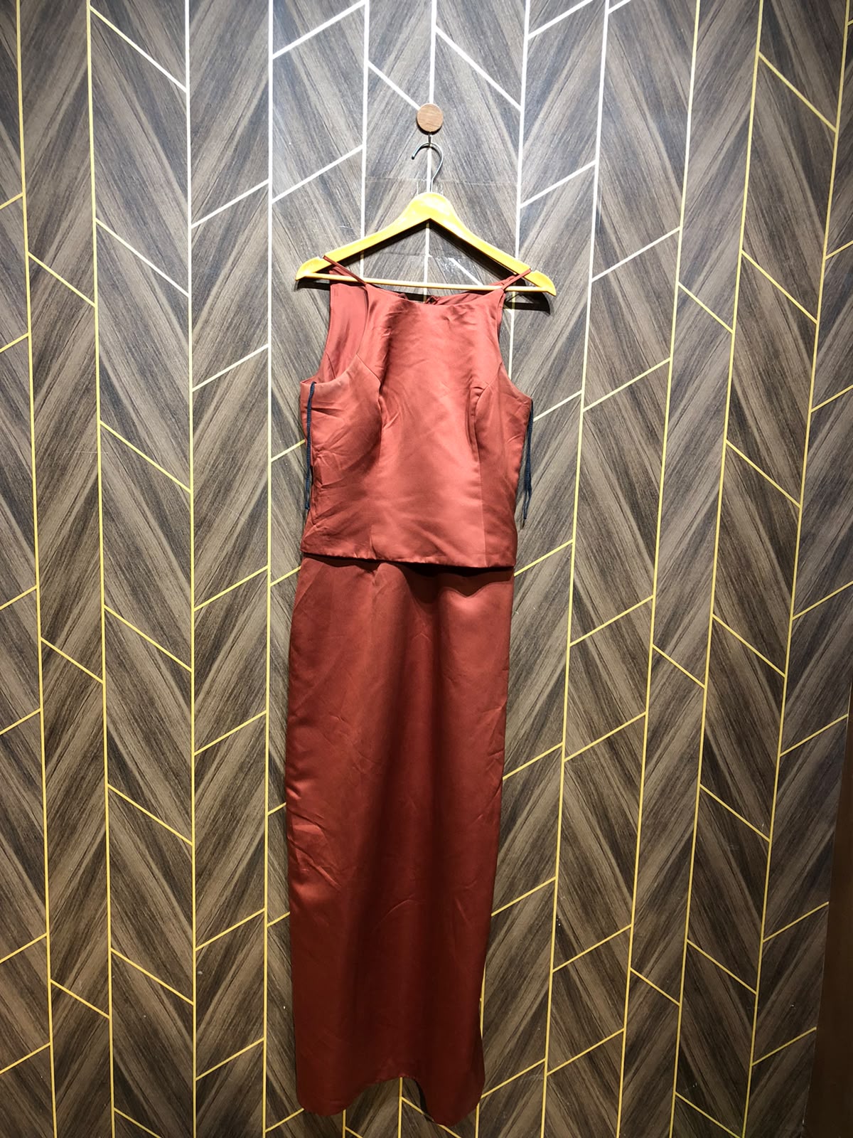 Western Long Maxi Silk  straight Medium | Size | Chest 19 | Length 60