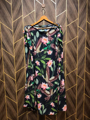 Western Long Maxi  butterfly style Chiffon Medium to large  | Size  | Length 44